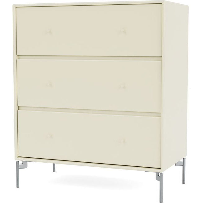 Photo of Carry Dresser - Vanilla / Matt Chrome Legs - Dressers - Peter J. Lassen - White - Wood