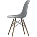 Eames Plastic Chair Dsw - 56 Granite Grey - Dark Maple - Matstolar - Charles & Ray Eames - Grå - Metall/trä/plast