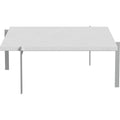 Thumbnail photo of Pk61 White Marble Rolled - Coffee Table - Poul Kjærholm - White - Metal/Stone