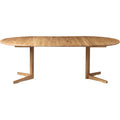 Thumbnail photo of C69E Ry Dining Table with 2 extension leaves Ø: 120 cm - oiled oak
