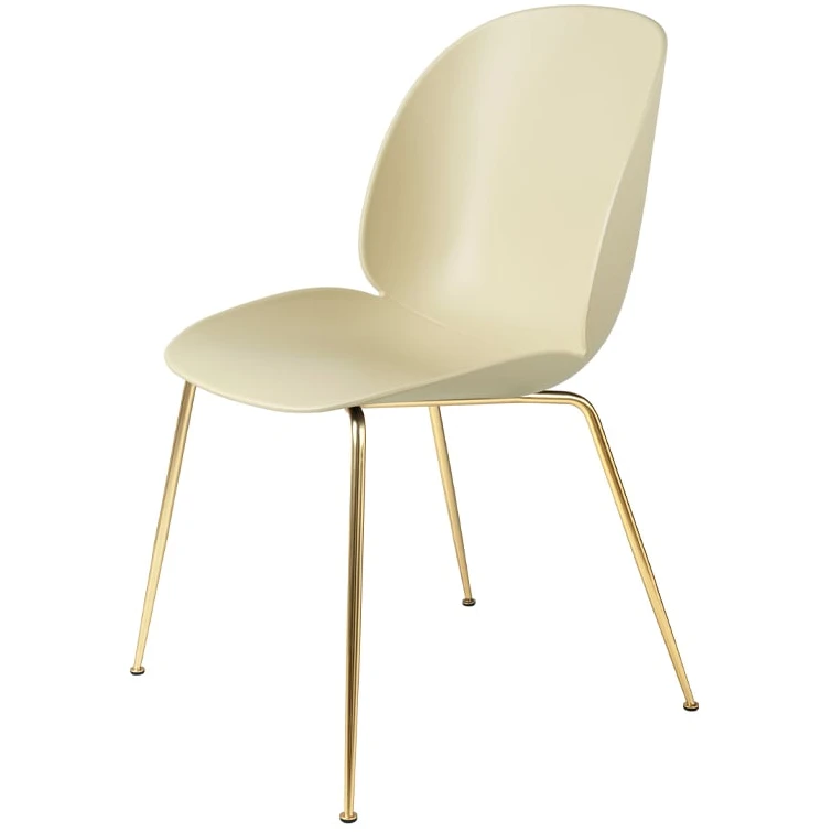 Beetle Dining Chair Un-upholstered - Antique Brass Legs