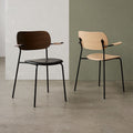 Thumbnail photo of Co Chair Armrest Black Steel Base,natural Oak Seat - Matstolar - Norm Architects - Träfärgad - Metall/trä