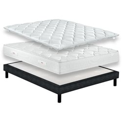 Photo of Full Bed - Box Springs Mattress Overlay Mattress