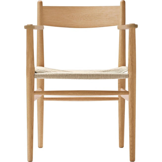 Photo of Ch37 - Oiled oak - Natural braided paper string - Dining chairs - Wood