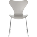 Thumbnail photo of 3107 Sjuan, lacquered beech veneer, Nine Grey - Dining chairs - Arne Jacobsen - Grey - Metal/wood
