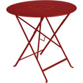 Thumbnail photo of Floréal Table 77 cm Chili 43 - Outdoor dining table - Red - Metal