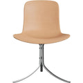 Thumbnail photo of Pk9, Leather, Natural - Dining chairs - Poul Kjærholm - Brown - Leather/metal/synthetic