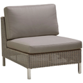 Thumbnail photo of Connect Single Seat Module, Cushion: Brown, Taupe, Cane-line Weave, Cane-line Natté, Legs: Galvanized Steel - Outdoor Armchairs - Cane-line Design Team,cane-line