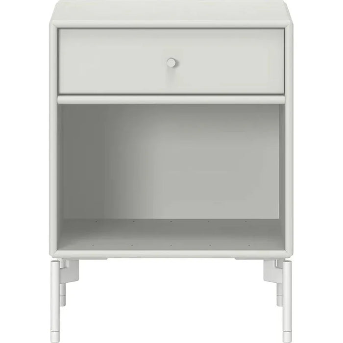 Photo of Dream Nightstand - Nordic / Snow Legs - Bedside Table - Grey - Mdf/metal