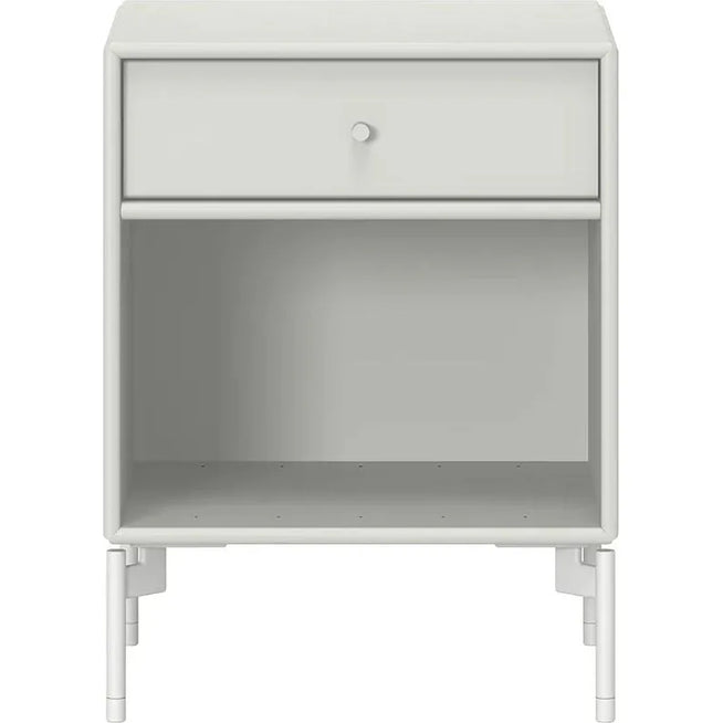 Photo of Dream Nightstand - Nordic / Snow Legs - Bedside Table - Grey - Mdf/metal