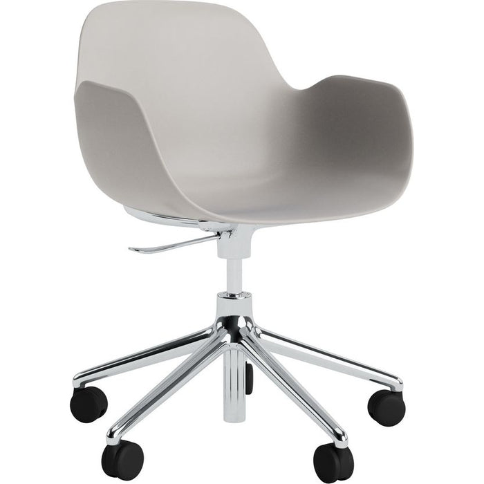 Photo of Form Armchair Swivel 5w Gas Lift Alu - Kontorstol - Aluminium /