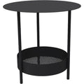 Salsa Pedestal Table, Liquorice - Small Tables & Side Tables Outdoor - Goula / Figuera - Black - Metal