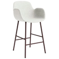 Thumbnail photo of Form Bar Armchair 65 Cm Full Upholstery Brown Steel