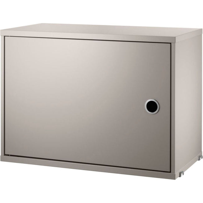Photo of String cabinet with door 58 x 30 x 42 cm, 1-p, beige - Storage cabinet - beige - mdf