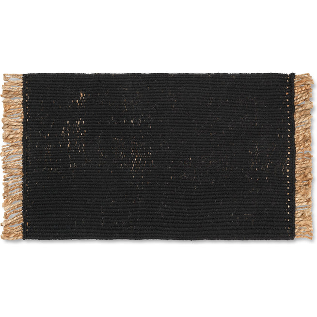 Photo of Block Mat - Gulvtæppe - Sort - B: 80 X H: 50 Cm