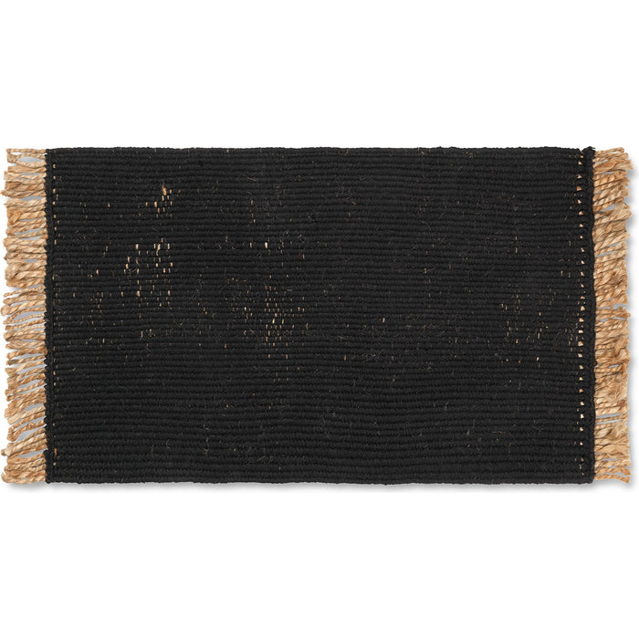 Photo of Block Mat - Gulvtæppe - Sort - B: 80 X H: 50 Cm