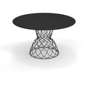 Thumbnail photo of Re-found Round Table Ø130, Black - Trädgårdsbord - Patricia Urquiola - Svart - Metall