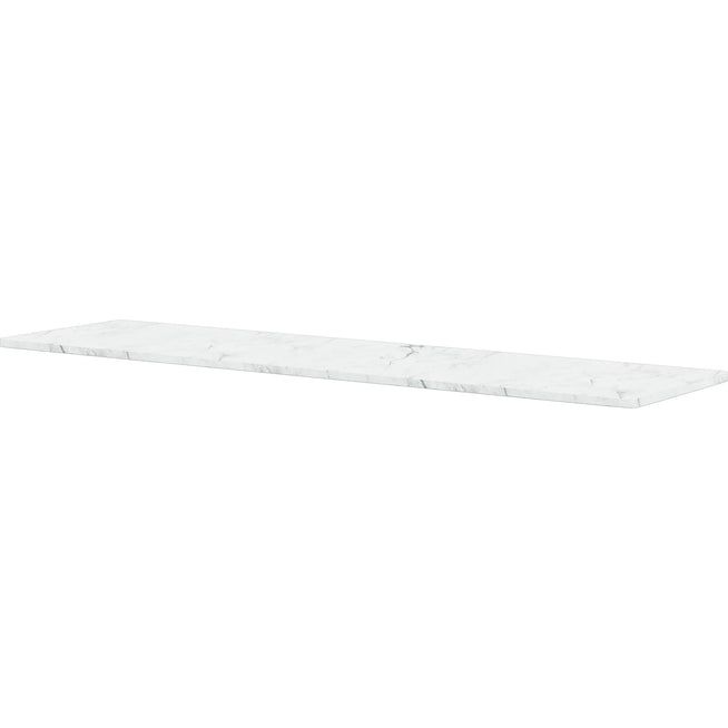 Photo of Panton Wire Top Panel, D 18,8 - White Marble - Hyllsystem - Verner Panton - Vit - Sten