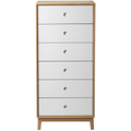 Thumbnail photo of A87 Butler High Chest of Drawers - Oak /