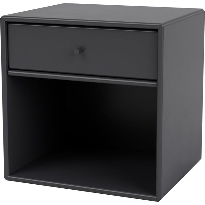 Photo of Dream Nightstand, Suspension Rail - Anthracite - Bedside Table - Peter J. Lassen - Black