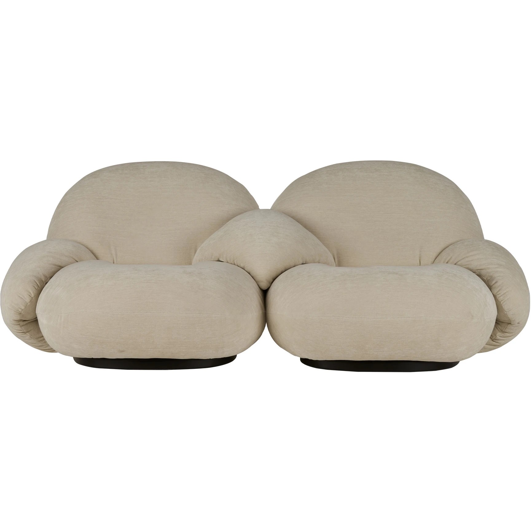 Pacha Sofa 2-seater with armrests incl. middle armrest