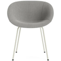 Matte Armchair Fully Upholstered - Cream Steel