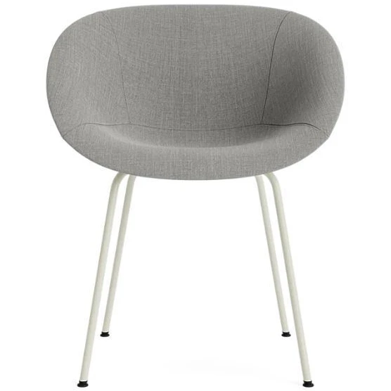 Photo of Matte Armchair Fully Upholstered - Cream Steel