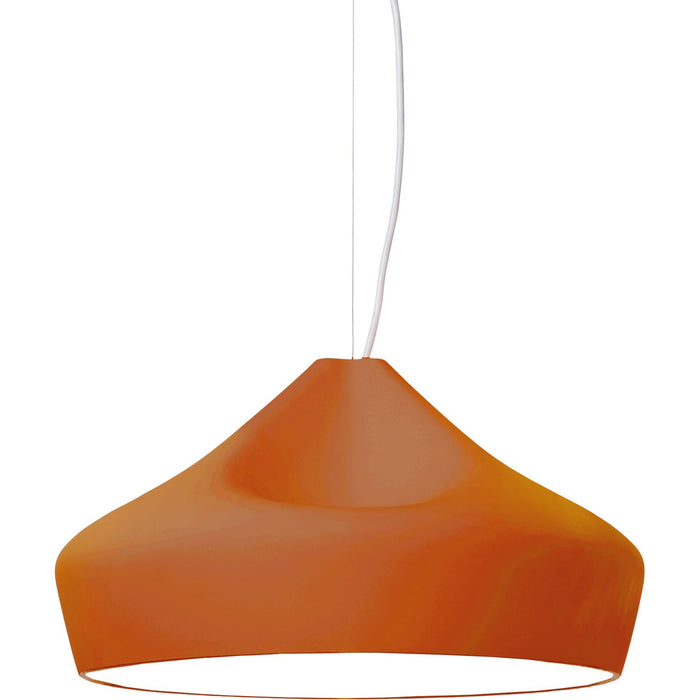 Photo of Pleat Box 47 E27 - Terracotta, White - Pendellampor - Mashallah,xavier Mañosa - Brun
