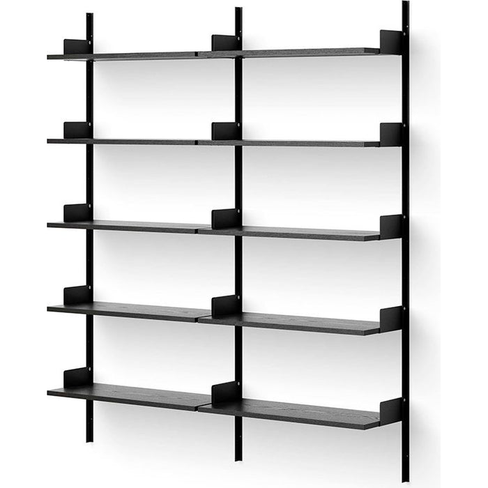 Photo of New Works Library Shelf - Reolsystem - Black Ash / Black - H190 X W163.5 X D30.5 Cm