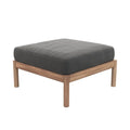 Tradition Pouf, Charcoal, Teak, Fsc 100% - Outdoor Stools & Pouffes - Povl B. Eskildsen - Wood