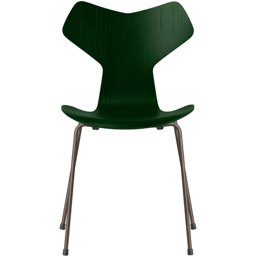 Photo of 3130 Grand Prix, Färgad Ask, Evergreen, Underrede Brown Bronze - Matstolar - Arne Jacobsen