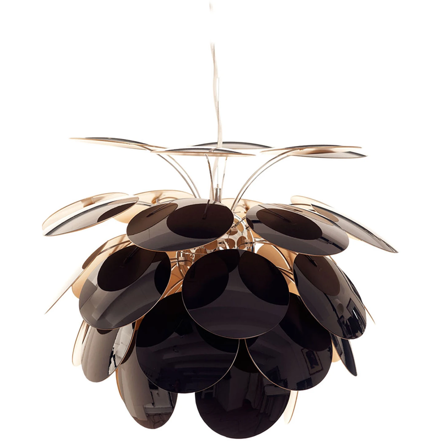 Discoco 68 Pendant Light - Black, Gold - Pendant Lights - Christophe Mathieu - Black