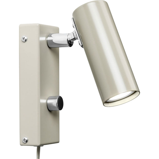 Photo of Puck Wall Lamp Simple Warm Grey - Cable - Bedside Lamps - Åke Hultgren - Grey