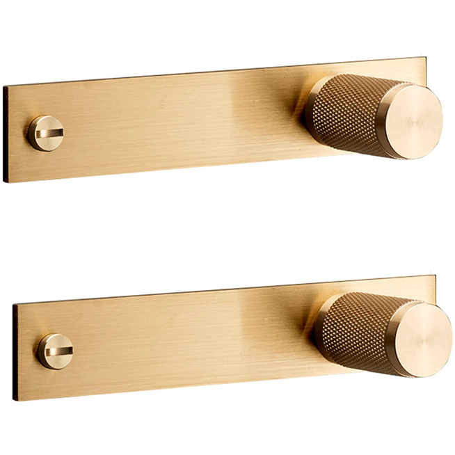 Photo of Buster + Punch - Furniture Knob / Plate, Brass (boxed Set Of 2) - Knoppar - Massimo Buster Minale - Guld