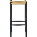J164B High Bar Stool from Fdb Møbler (Black Lacquered Oak)