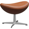 3127 Egg Footstool - Satin Polished Aluninium Base