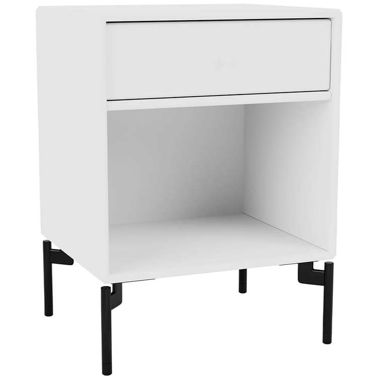 Photo of Dream Nightstand - New White / Black Legs - Bedside Table - Peter J. Lassen - White - Mdf