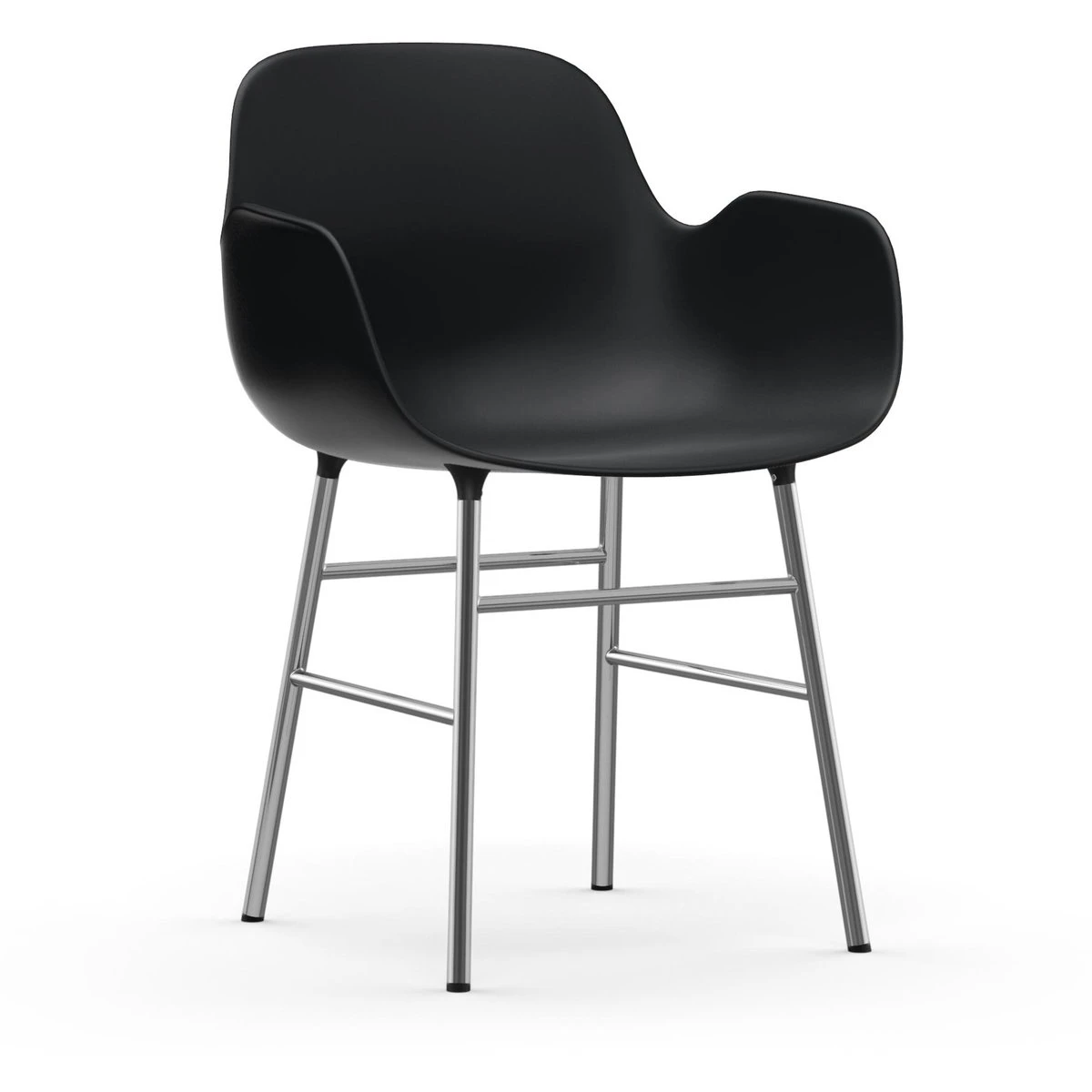 Form Armchair Chromed Legs