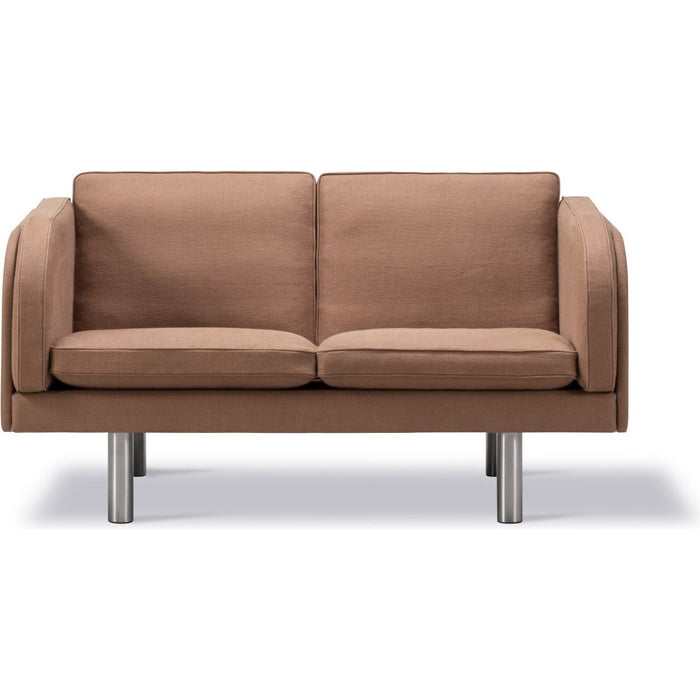 Photo of Jg Sofa 2 seater L: 142 cm - Stainless steel - Brushed / Grand Linen 4803