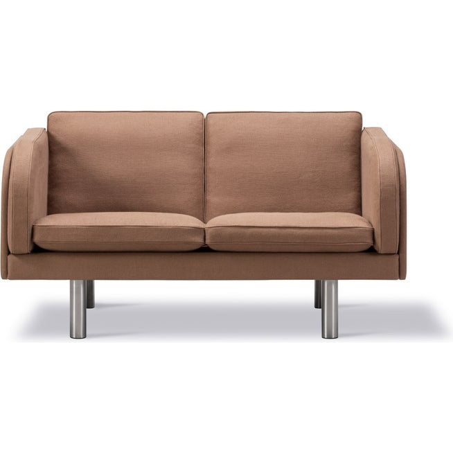Photo of Jg Sofa 2 seater L: 142 cm - Stainless steel - Brushed / Grand Linen 4803