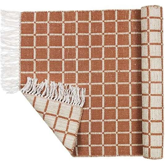 Photo of Henny Rug 140x200cm-light grey / rustic brown