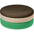 Thumbnail photo of Pond Pouf Green/pink/coffee Ø68cm