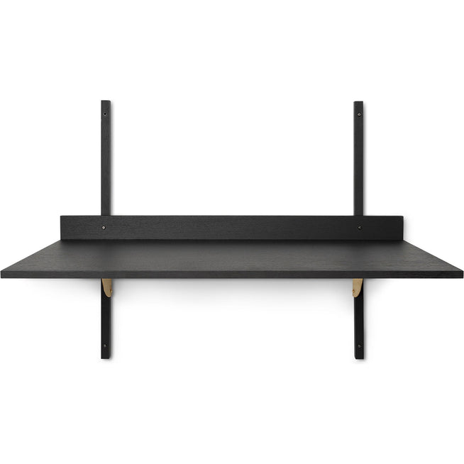 Photo of Sector Desk - Skrivebord - Black Ash/brass - W87 X H66,5 X D45,1 Cm