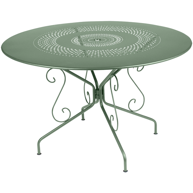 Photo of Montmartre Table Ø 117 cm, Cactus - Outdoor dining table - Green - Metal