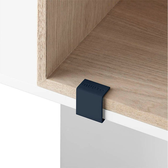 Photo of Mini Stacked Storage Systems Clips, Midnight Blue, 5 St - Hyllsystem - Julien De Smedt - Blå - Metall