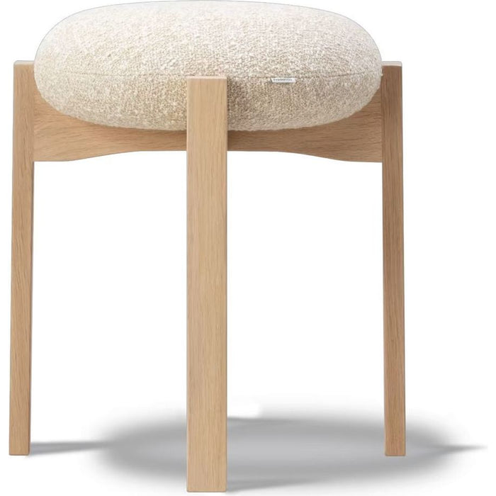 Photo of Pioneer Stool 6830 / By Maria Bruun - Skammel - Hallingdal 200 / Oak Lacquered - Ø41 X H46 Cm