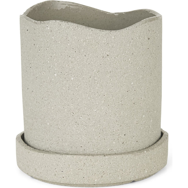 Photo of Uneru Pot - Jar - Grey - Small - H15 x Ø13 cm