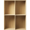 Thumbnail photo of B98 Bookcase 54x72 cm - lacquered oak