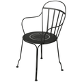 Thumbnail photo of Louvre Armchair Liquorice 42 - Outdoor dining chairs - Black - Metal
