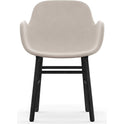 Form Armchair Wood, Full Upholstery